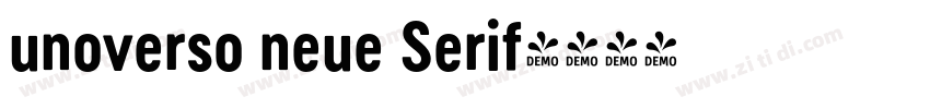 unoverso neue Serif字体转换
